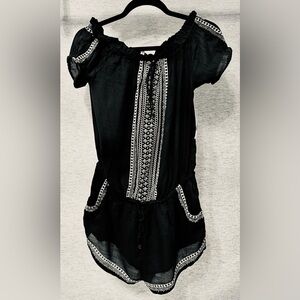Rip Curl Black and White Romper or Swim Cover Up